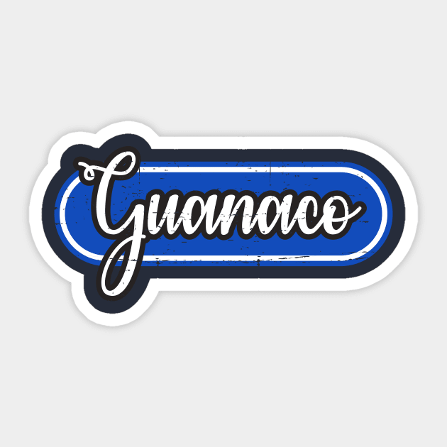 Guanaco - salvadoreño - vintage design Sticker by verde